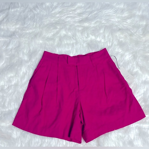 a new day Pants - A New Day pink linen shorts, size 2, CB88